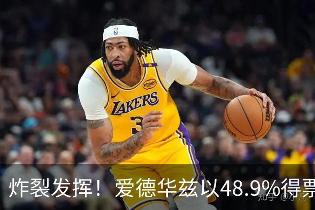 炸裂发挥！爱德华兹以48.9%得票率当选今日JRs评选最佳球员